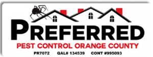Preferred Pest Control Orange County logo with roofs