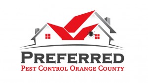 Red rooftop emblem with hanging spider