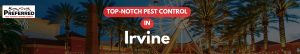 Pest control advertisement featuring Irvine ferris wheel