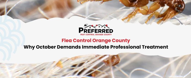 Flea Control Orange County: Why October Demands Immediate Professional Treatment