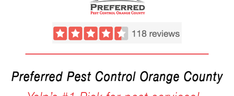 Preferred Pest Control 4.5 star Yelp badge